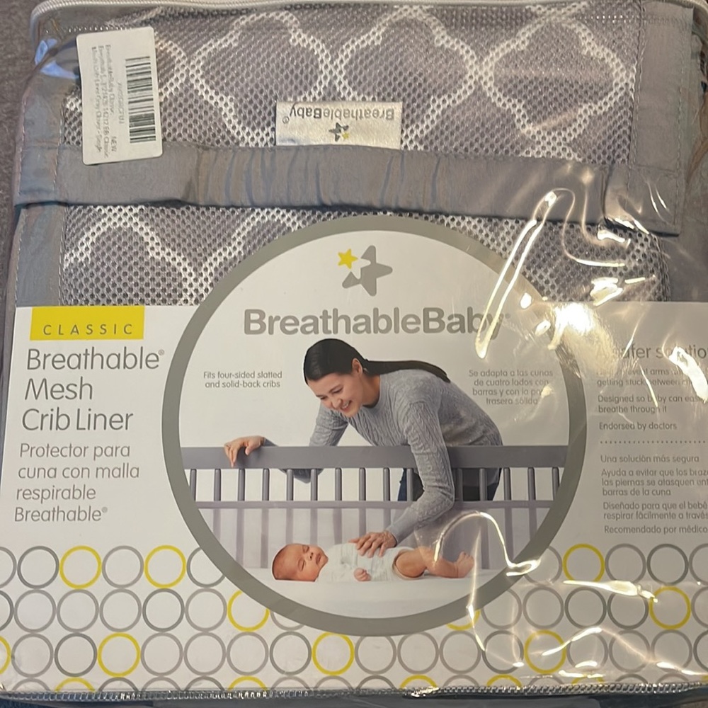 Breathable Baby Mesh Crib Liner